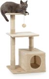 lionto kattenkrabpaal 85 cm, beige