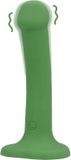 Loveline Shots Europe Wholesale and Distribution Non-Phallic Vibrating Dildo - Small - Forest Green