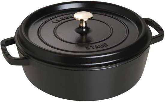 Staub Lage cocotte 28cm / 5.7L - Zwart