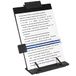 Desktop Document Houder Stand met 7 Verstelbare Posities, Zwart Metalen File Organizer Management Kopiehouder voor Typen Spraak Lezen A4 Brief Muziekboek Tablet Kantoor, met Paperclip en Lijngids