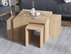 ORTENSIA Table basse 60x60 cm chêne saphir