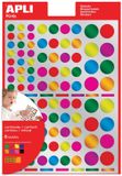 Apli Kids stickers | cirkel | blister met 624 stuks in geassorteerde metallic kleuren en groottes