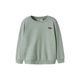 NAME IT MINI rechtvallend sweater met print - groen
