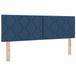 vidaXL - LED - Hoofdbord - Blauw - 144 cm - Stof