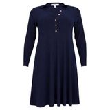 YOEK Plus Size jurk - blauw