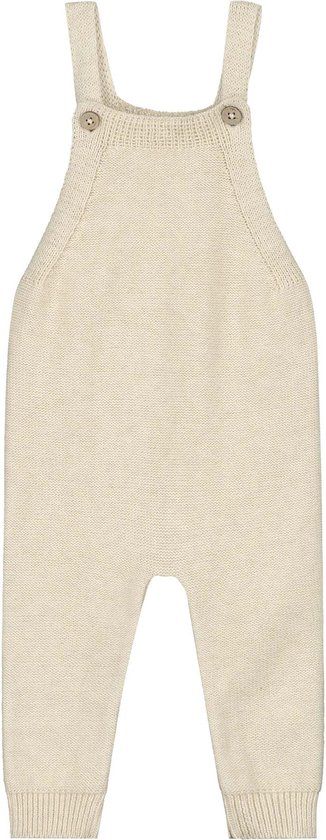 Prénatal newborn unisex tuinbroek Pure - Ecru - Maat 50