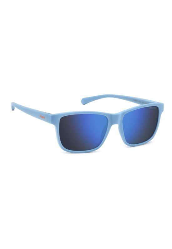Polaroid Kids PLD 8067/S - VGL/5X Mat Azuurblauw Zonnebril Unisex