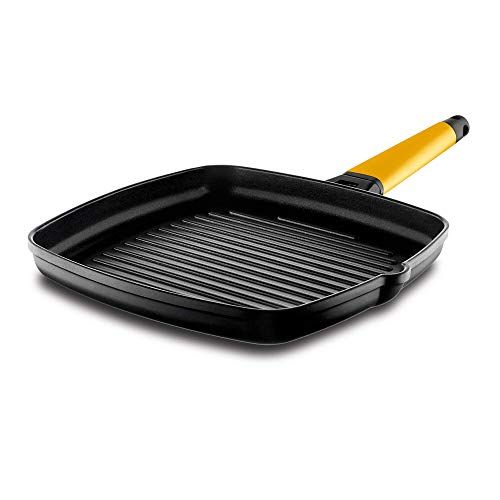 Castey Grillpan met afneembaar handvat - 27 x 27 cm - Geel