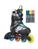 K2 Skates Splash Multi Inline Skates Wit, Zwart EU 32-37 Kinderen