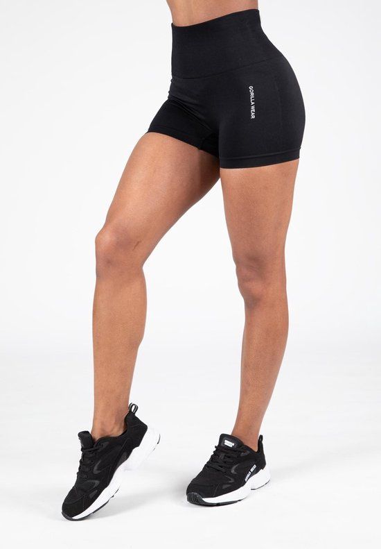 Gorilla Wear Quincy Seamless Shorts - Zwart - M