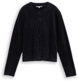 Tom Tailor Denim Vest van vezelgaren Maat XXL deep black