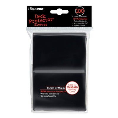 Ultra Pro Sleeves - Standaard Zwart (100 Stuks)