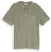 Tom Tailor T-shirt Henley avec poche poitrine - Taille L - Greyish Shadow Olive