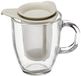 Bodum YO-YO Glazen Mok met Theezeef (0,35 L/12 oz) - Off white
