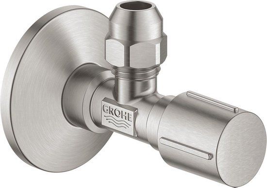 GROHE Hoekstopkraan Knel 1/2x3/8" - Supersteel