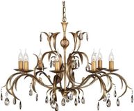 Arafura Lighting Elstead Lighting Landelijke kroonluchter Lily met kristallen | 8 lichts