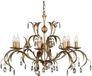 Arafura Lighting Elstead Lighting Landelijke kroonluchter Lily met kristallen | 8 lichts