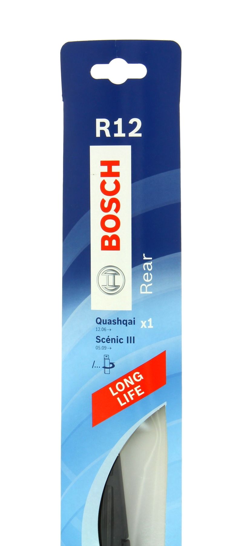 Bosch 1 ruitenwisblad achter R12 - Zwart