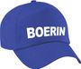 Bellatio Decorations Boerin verkleed pet blauw voor dames