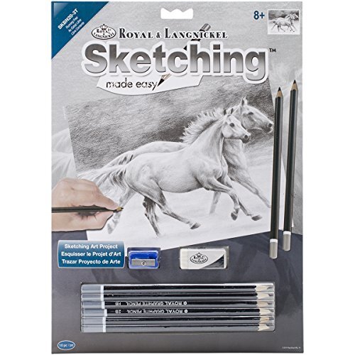 Royal Brush Schetsen gemaakt gemakkelijk Kit 9"X 12"-running gratis