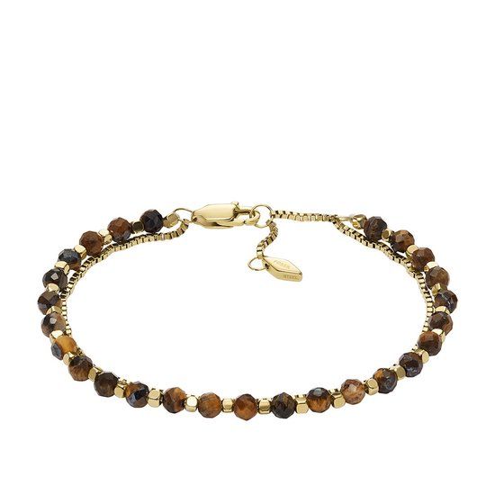 Fossil Jewelry Dames Armband Staal - Goud - 16 cm