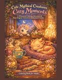 Cute Mythical Creatures Cozy Moments: A Whimsical Coloring Adventure of Baby Dragons, Unicorns & Enchanted Friends