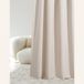 ROOM99 Aura Gordijn met plooiband, 140 x 260 cm (b x h), schuifgordijn, moderne decoratie, voor woonkamer, slaapkamer, lichtbeige