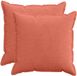 vidaXL - Taie d'oreiller - 2 pièces - Bois - Rouge-Orange - 65 x 65 cm - Velours côtelé