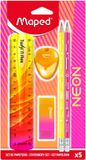 Maped Office Maped Tekenset 5dlg Neon Assorti