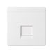 V&D Simon 82 CONCEPT v&d univ. plat c/g poeder voor 1 RJ45 wit