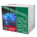 Konstsmide 3155-403 LED decoratieve lichtketting "ovale metalen stenen" / voor binnen (IP20) / werkt op batterijen: 3xAA 1.5V (excl.) / 20 blauwe diodes/transparante kabel