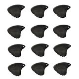 Sharkfin GP107 Plectrum/Pick, Zweden Relief, 1,15 mm, extra hard zwart, 12 stuks