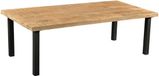 Merkloos Eettafel 240x100x78 cm mangohout en metaal