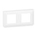 Legrand 078804L mozaïek afdekplaat, horizontaal, voor 2 x 2 modules, wit