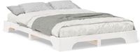 vidaXL Bedframe Wit 140 x 210 cm Massief grenenhout