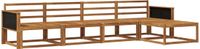 vidaXL - Bank loungeset - Naturel - Massief Acacia Hout