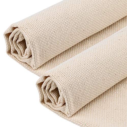 LUTER 2 STKS 67x50 cm Handwerken Stof, katoen Handwerken Stof Monnik Doek voor Punch Naald Tapijt-Punch Naalden & Pinch Naald