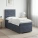 Maison Exclusive - Lit boxspring avec matelas velours gris foncé 90 x 200 cm