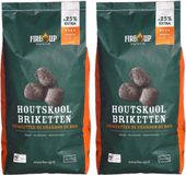 Fire-up houtskool briketten - 4x zak met 5 kilo