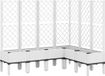 vidaXL Plantenbak met latwerk - Wit - 160x120x142 cm