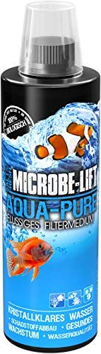 MICROBE-LIFT AQUA16US Aqua-Pure Vloeibaar filtermedium met levende bacteriën voor elk zeewater en zoetwateraquarium, 473 ml, Transparant