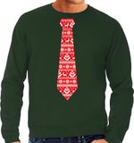 Bellatio Decorations Kersttrui/kerst sweater kerstpatroon - heren XL