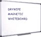 Quantore Whiteboard magnetisch - 90x120 cm - Gelakt staal - Met afleggoot
