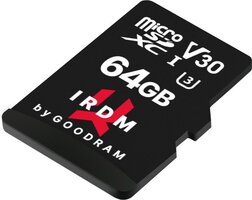 GoodRam IRDM M3AA 64GB Micro SD Memory Card with Adapter