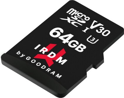 GoodRam IRDM M3AA 64GB Micro SD Memory Card with Adapter