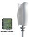 StarTech ST-5000 Verticale windturbine - 5000 W - 12 V - 2 bladen - Permanentmagneet - Startwind: 1,5 m/s - Inclusief gratis laadregelaar - Wit