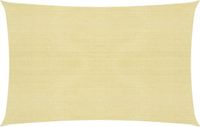 vidaXL Zonnezeil 160 g/m² 3x4,5 m HDPE beige