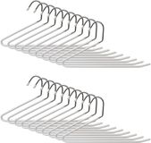 Merkloos Relaxdays Broekhanger set van 20 - antislip - wit
