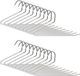 Merkloos Relaxdays Broekhanger set van 20 - antislip - wit