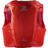 Salomon Adv Hydra Vest 8 Unisex Hydration Vest Trail Running Wandelen MTB, comfort en stabiliteit, snelle toegang tot hydratatie, eenvoudig ontwerp, rood, XS
